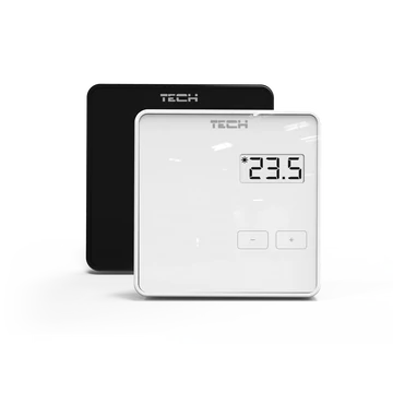 TECH/SINUM EU-R-8b vezeték nélküli szobatermosztát I WTP fekete/fehér